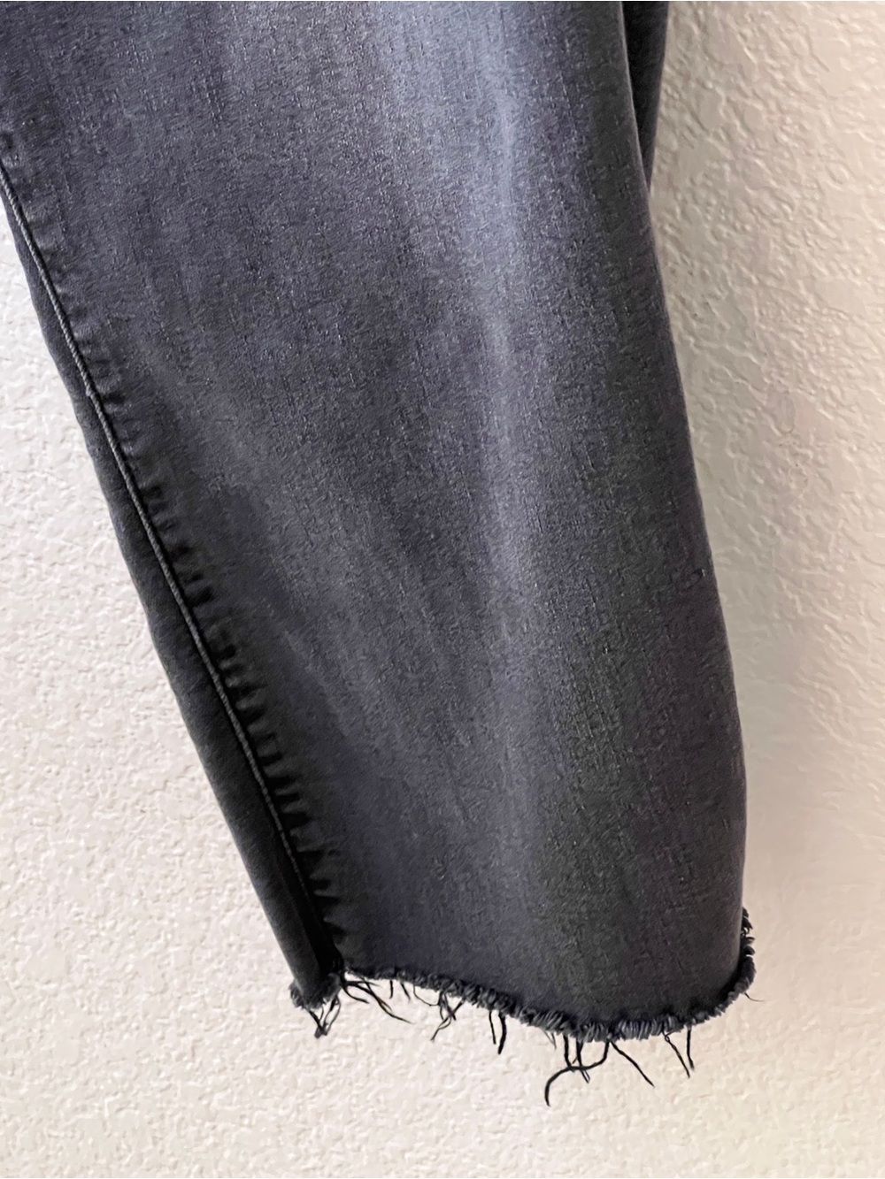 J Crew Button Fly High Rise Vintage Straight Jean Black Gray Size 34 - Picture 5 of 11